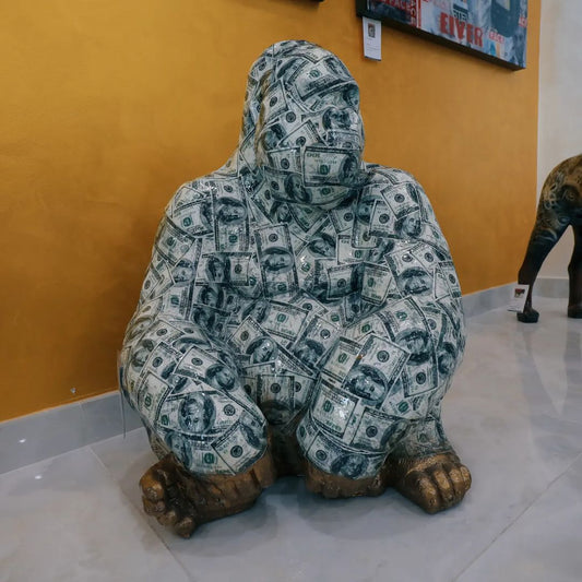 Money ape sculpture
