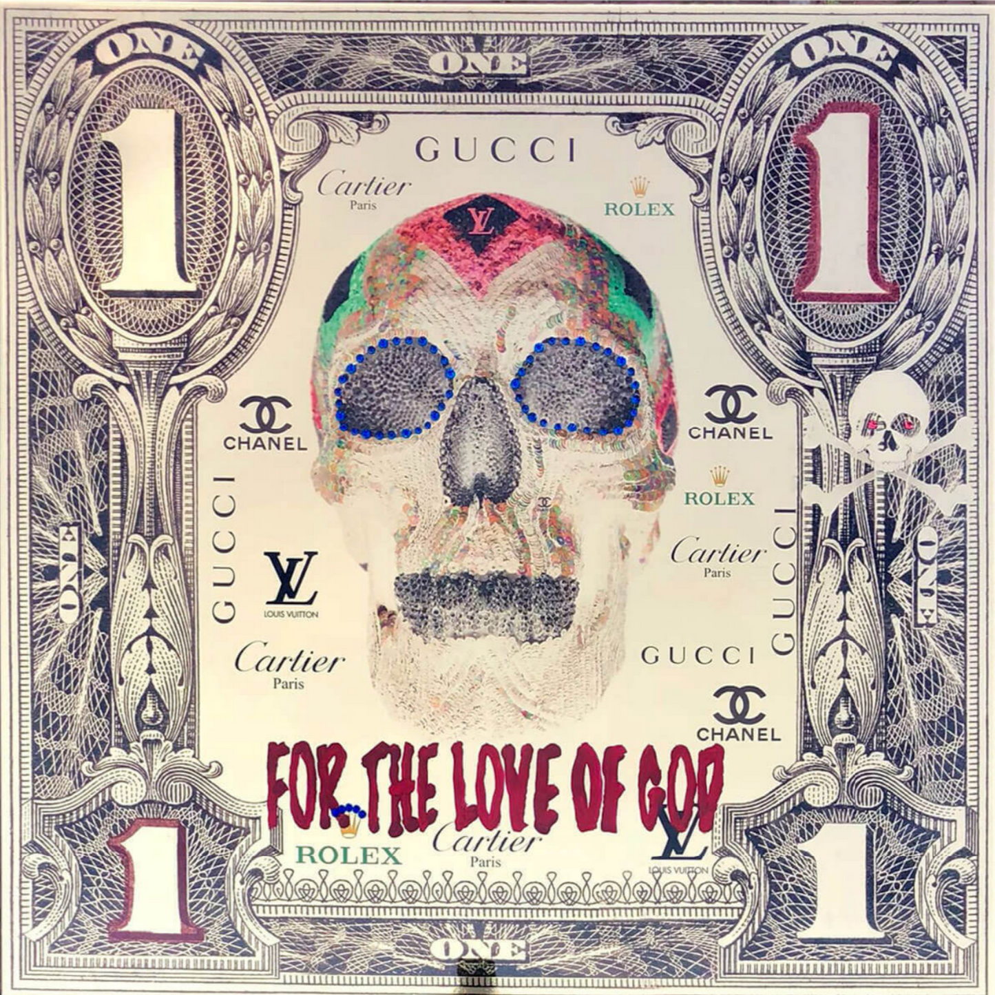 Dollar art wall painting