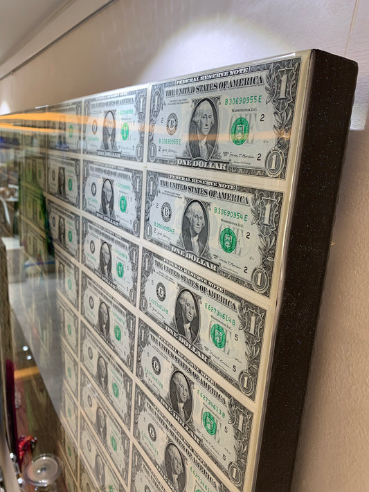 the joker dollar wall art