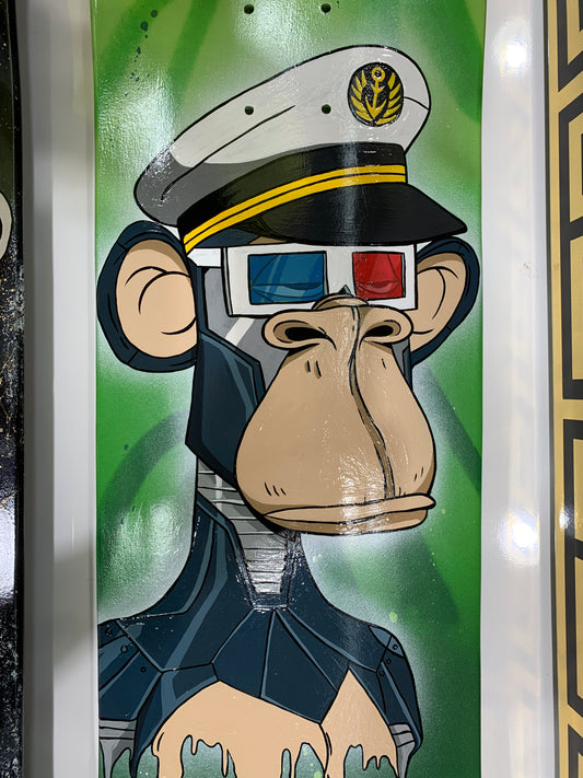 Bored ape skateboard art
