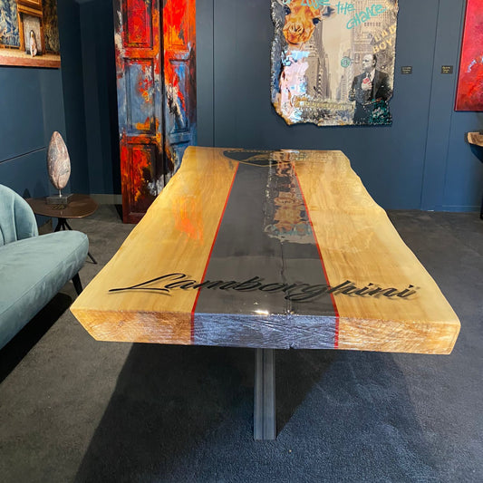 Lamborghini wooden table