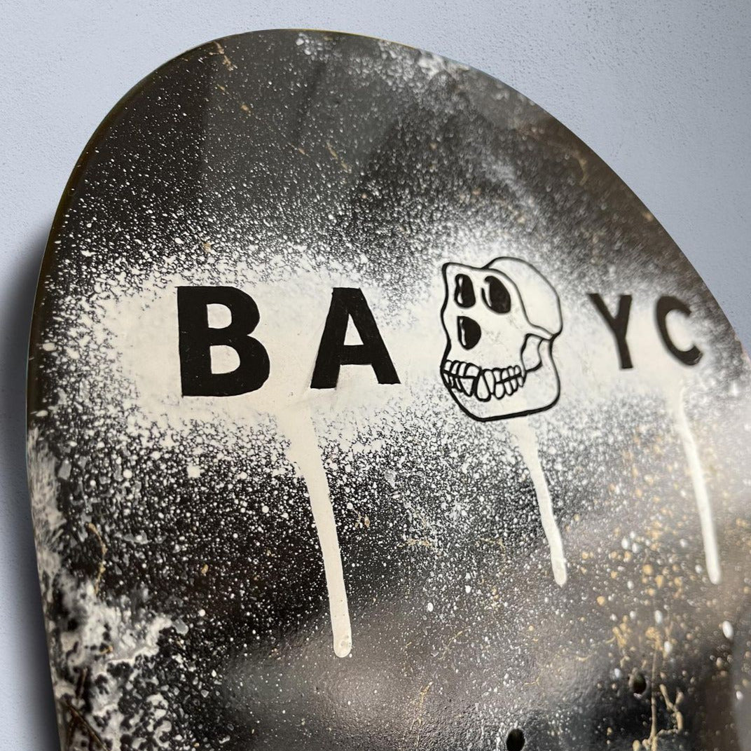 BAYC skateboard paint art