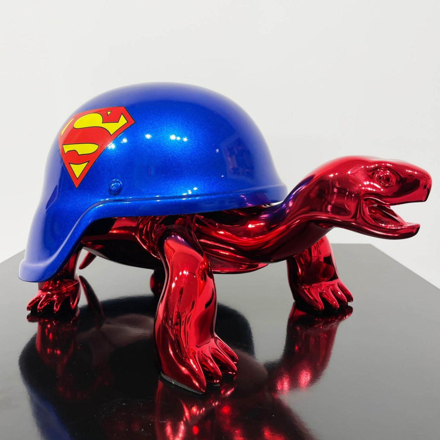 Diederik van Apple Turtle Superman Sculpture