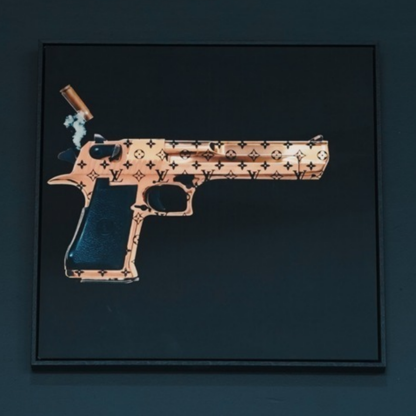 Gold gun wall art buy online