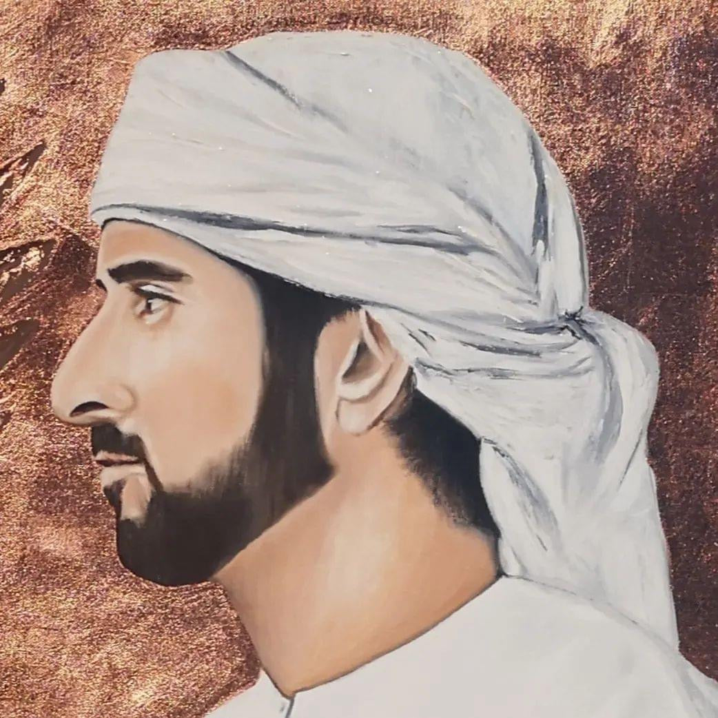 Prince Hamdan Bin Al Maktoum with Falcon