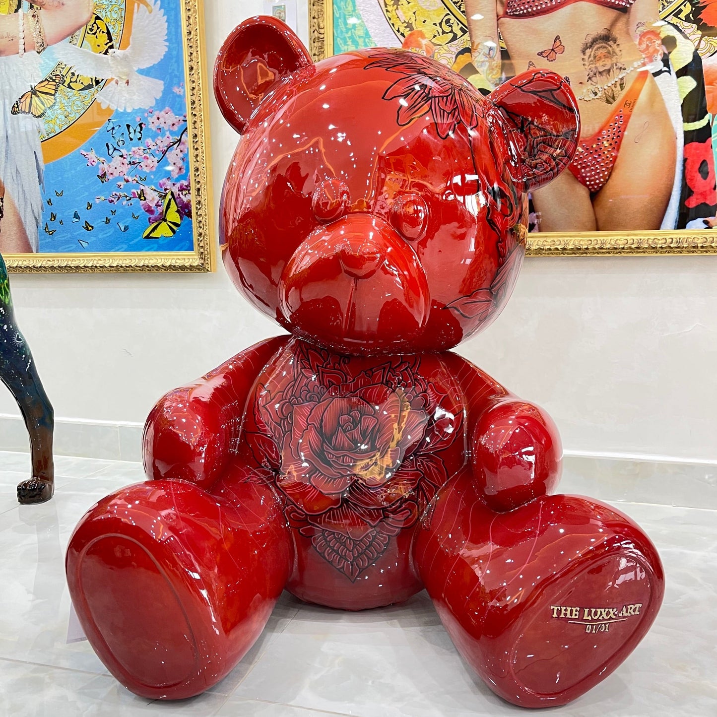 Bear flower art buy online