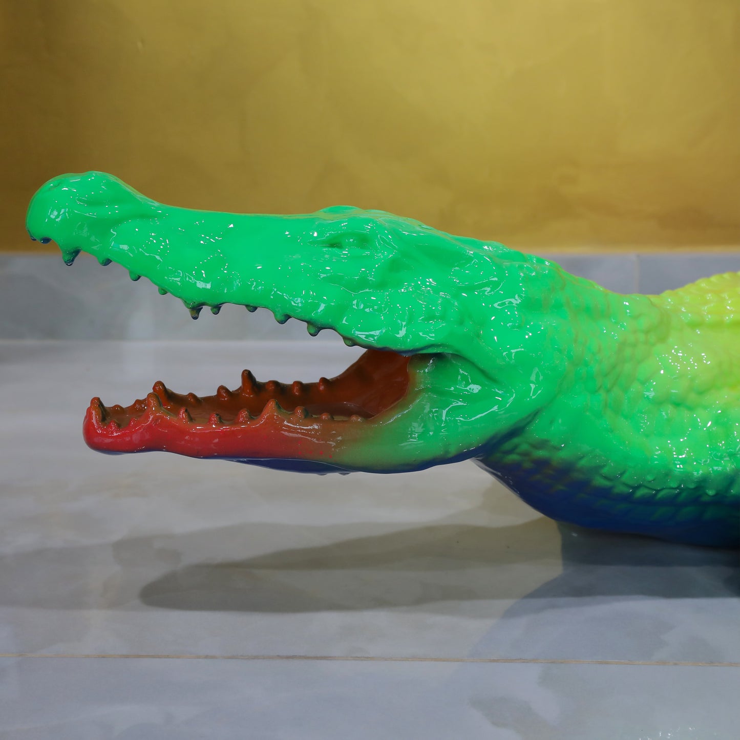 Crocodile sculpture art