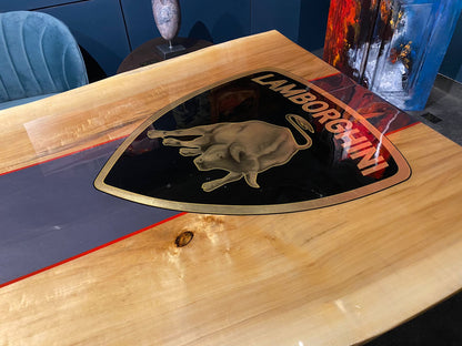 Lamborghini wooden table