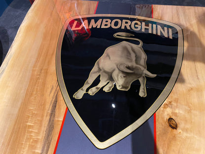 Lamborghini wooden table