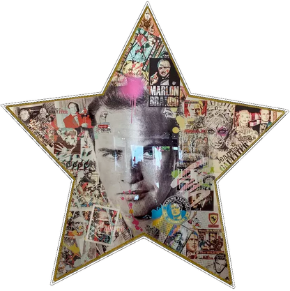 Golden star wall art Marlin Brandon 