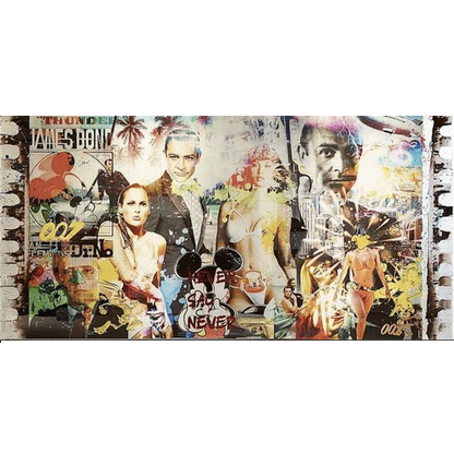 james bond painting wall art