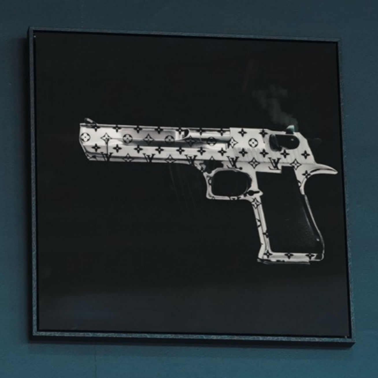Louis vuitton gun wall art